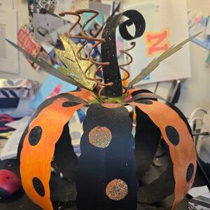 Metal Halloween Pumpkin